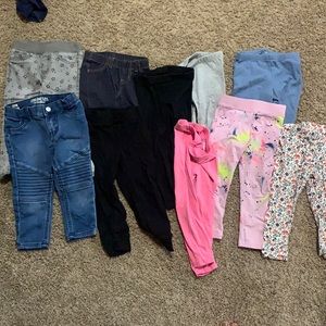 Toddler girl pants bundle